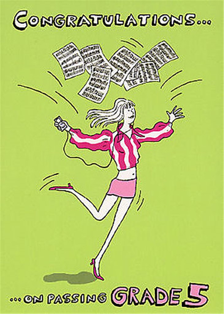 Music Gallery: Congratulations Card-Grade 5 (Girl)